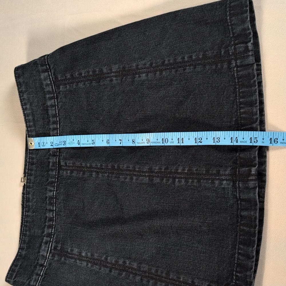 Free People Dark Wash Denim Skirt Size 6 - Picture 4 of 6